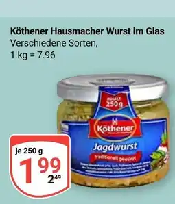 Globus Köthener hausmacher wurst im glas Angebot