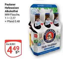 Globus Paulaner hefeweizen alkoholfrei Angebot