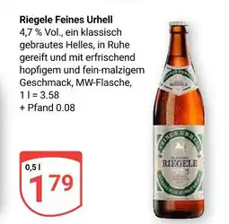 Globus Riegele feines urhell Angebot