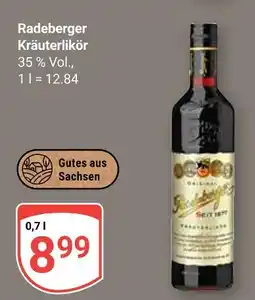 Globus Radeberger kräuterlikör Angebot