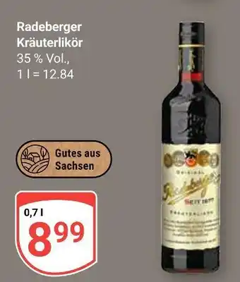 Globus Radeberger kräuterlikör Angebot