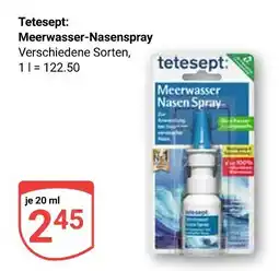 Globus Tetesept meerwasser-nasenspray Angebot