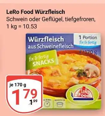Globus Lero food würzfleisch Angebot