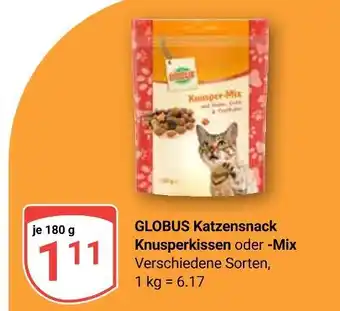 Globus Globus katzensnack knusperkissen Angebot