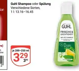 Globus Guhl shampoo Angebot