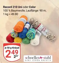 Globus Schoeller + stahl record 210 uni Angebot