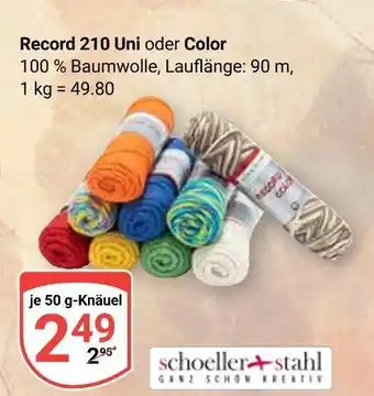 Globus Schoeller + stahl record 210 uni Angebot