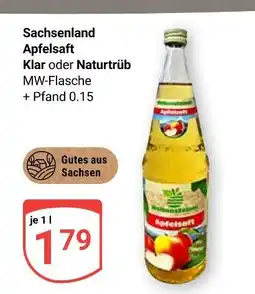 Globus Sachsenland apfelsaft klar Angebot