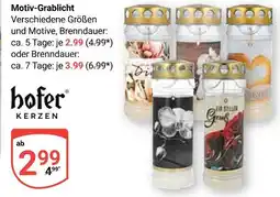 Globus Hofer kerzen motiv-grablicht Angebot