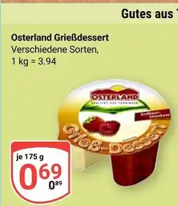 Globus Osterland grießdessert Angebot