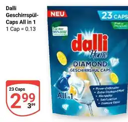 Globus Dalli geschirrspül-caps all in 1 Angebot