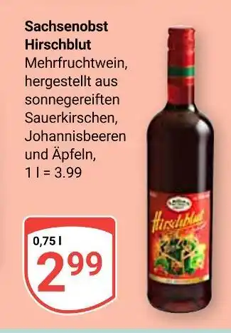 Globus Sachsenobst hirschblut Angebot