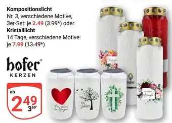 Globus Hofer kerzen kompositionslicht nr. 3 Angebot