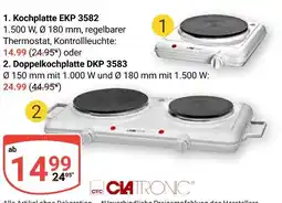 Globus Clatronic kochplatte ekp 3582 Angebot