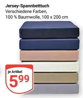 Globus Jersey-spannbetttuch Angebot