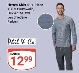 Globus Phil & co. herren-shirt oder -hose Angebot