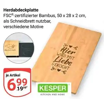 Globus Kesper herdabdeckplatte Angebot