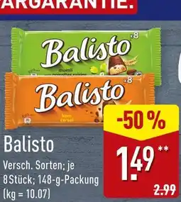 Aldi Nord Balisto muesli mit rosinen Angebot