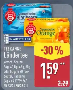 Aldi Nord Teekanne schwedische blaubeere Angebot