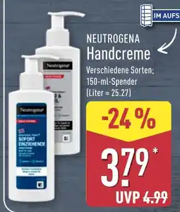 Aldi Nord Neutrogena handcreme Angebot