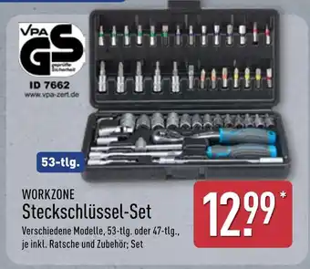 Aldi Nord Workzone steckschlüssel-set 53-tlg Angebot