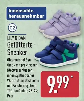 Aldi Nord Lily & dan gefütterte sneaker Angebot