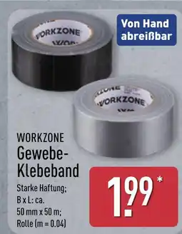 Aldi Nord Workzone gewebe-klebeband schwarz Angebot