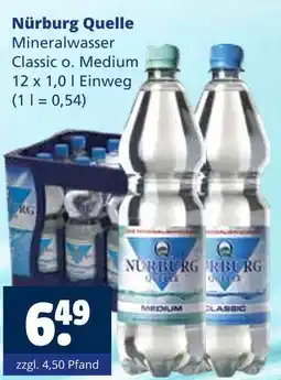 Getränkewelt Nürburg quelle mineralwasser classic Angebot
