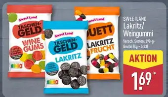 Aldi Nord Sweet land taschendgeld wine gums Angebot