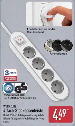 Aldi Nord Workzone 4-fach-steckdosenleiste Angebot