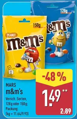 Aldi Nord Mars m&m's peanut Angebot
