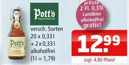 Getränke Oase Pott's landbier Angebot