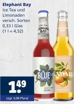 Getränkewelt Elephant bay ice tea und limonaden Angebot