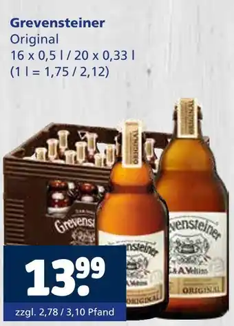 Getränkewelt Grevensteiner original Angebot