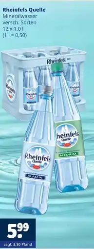 Getränkewelt Rheinfels quelle mineralwasser Angebot