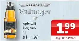 Getränke Oase Niehoffs vaihinger apfelsaft klar, trüb Angebot