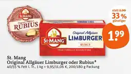 tegut St. mang original allgäuer limburger Angebot