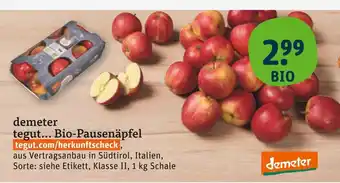 tegut Demeter tegut... bio-pausenäpfel Angebot