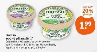 tegut Bresso 100% pflanzlich original mit kräutern aus der provence Angebot