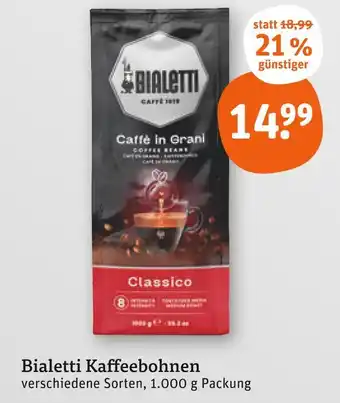 tegut Bialetti kaffeebohnen Angebot