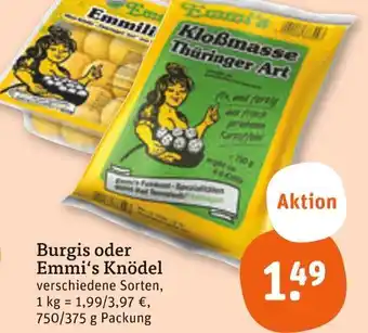 tegut Burgis knödel Angebot