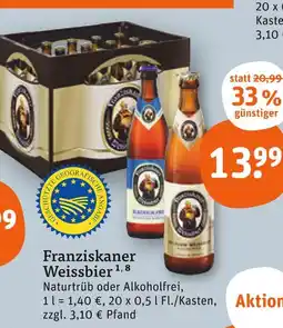 tegut Franziskaner weissbier Angebot