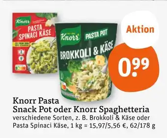 tegut Knorr pasta snack pot brokkoli & käse Angebot