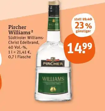 tegut Pircher williams Angebot