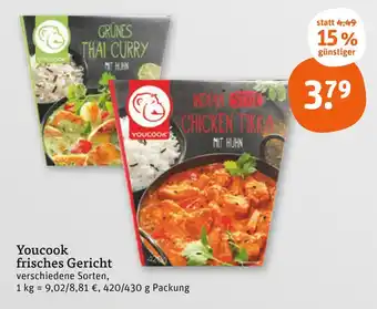 tegut Youcook grünes thai curry mit huhn Angebot