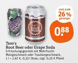 tegut Tem's root beer Angebot