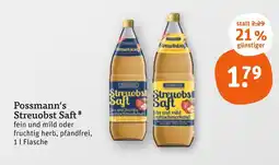 tegut Possmann streuobst saft fein und mild Angebot