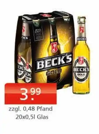 Getränkeparadies Gefromm Beck's gold Angebot