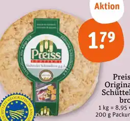 tegut Preiss original schüttelbrot Angebot