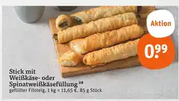 tegut Stick mit weißkäsefüllung Angebot